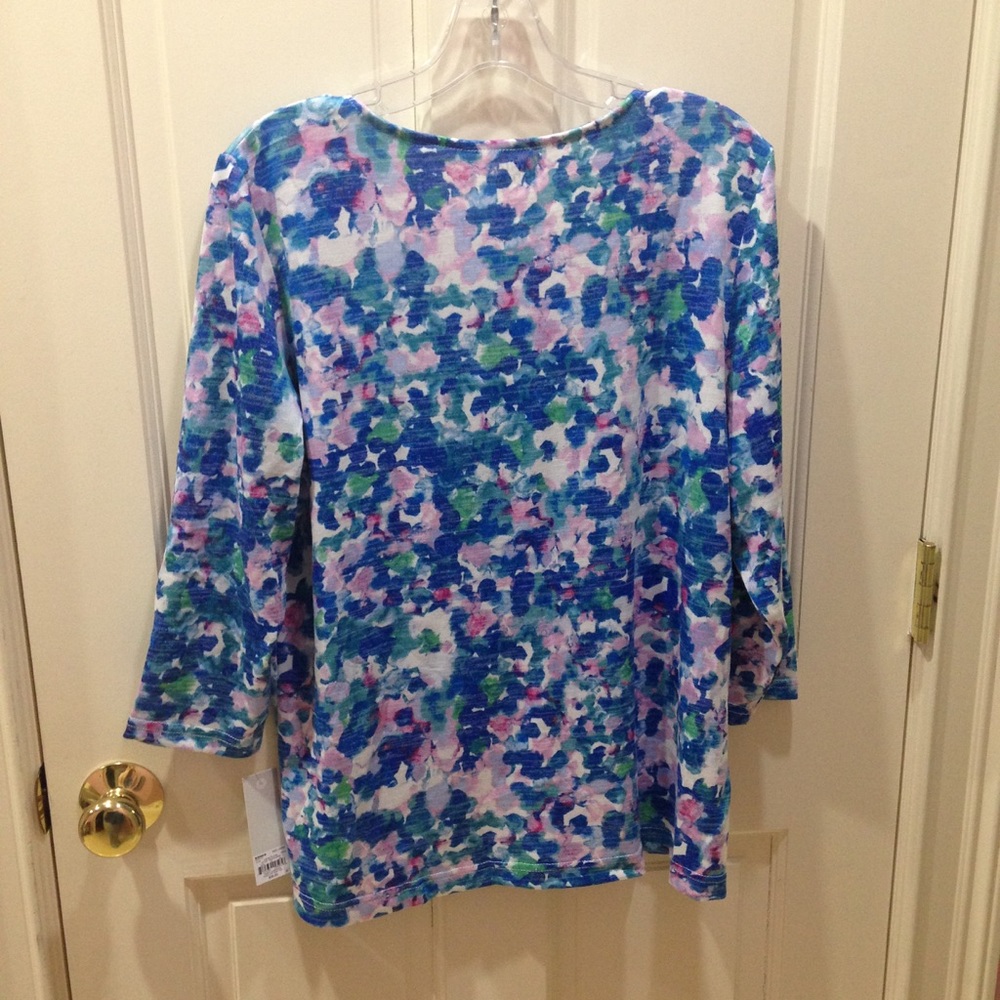 NWT 3/4 Sleeve Croft & Barrow Top Blouse - Picture 5 of 6